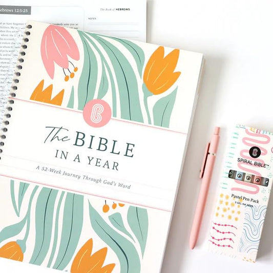 The Bible in a Year - 52 - Week Guided Study Bible (A4)